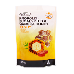 PROPOLIS, EUCALYPTUS AND MANUKA HONEY UMF 10+ CANDY 150G